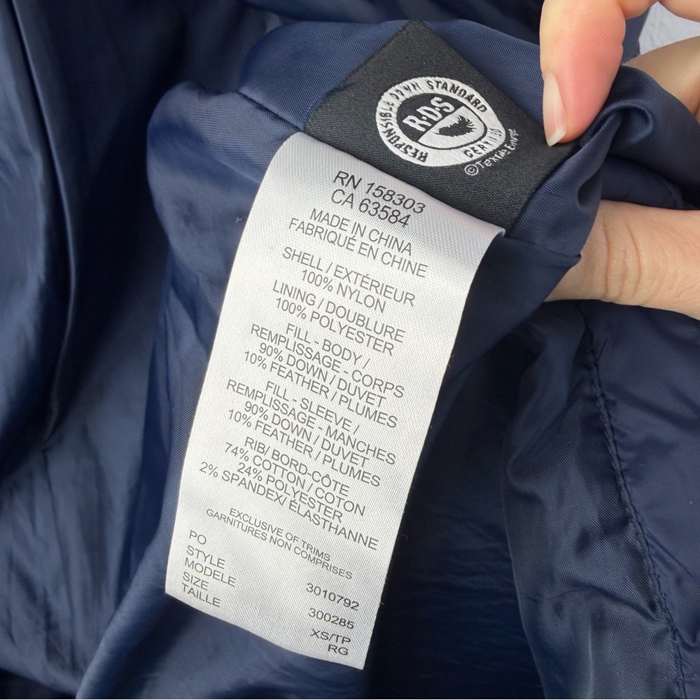 Unisync Alaska Airlines Uniform Belted Puffer Coat Navy Blue Women’s XS - Picture 9 of 13